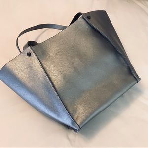 Neiman Marcus Silver Tote